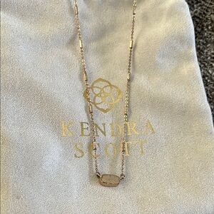 Kendra Scott Fern rose gold necklace